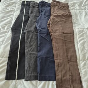 Old Navy Women's Straight Leg Pants - Black, Gray, Navy, Brown